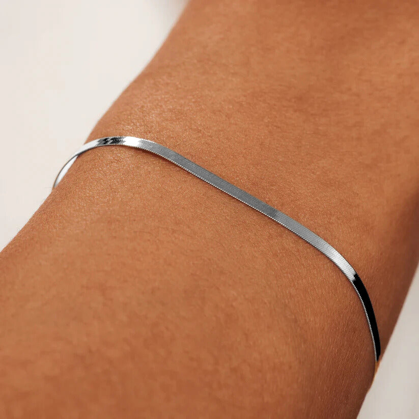 Serpent Sun Bracelet | White Gold