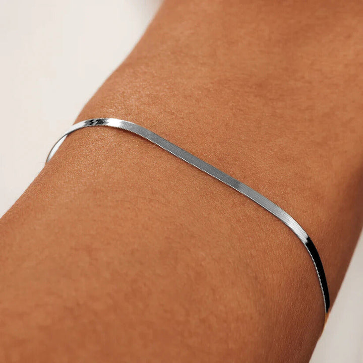 Serpent Sun Bracelet | White Gold