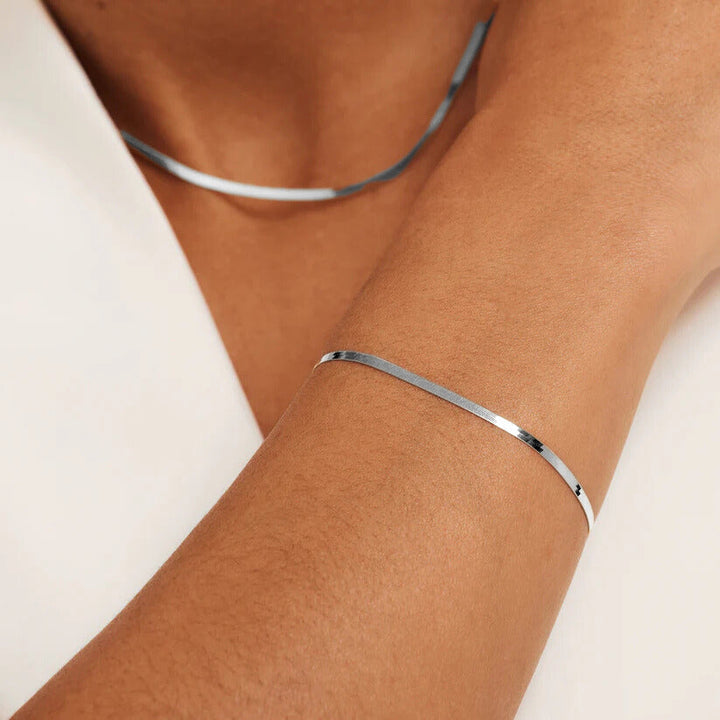 Serpent Sun Bracelet | White Gold