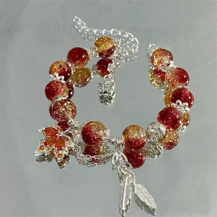 Bracelet avec feuille d&