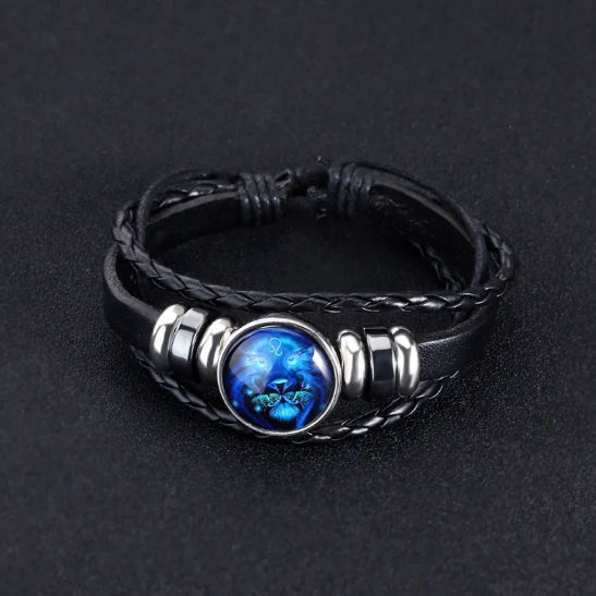 Bracelet brillant avec 12 signes du zodiaque | Or