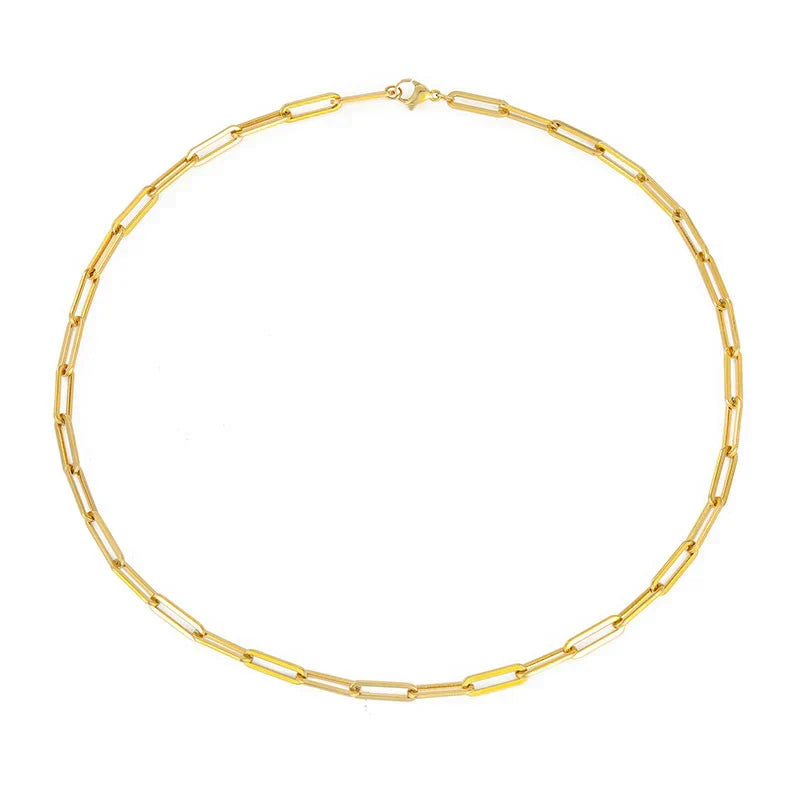 Elegant Archen Chain Necklace | White Gold