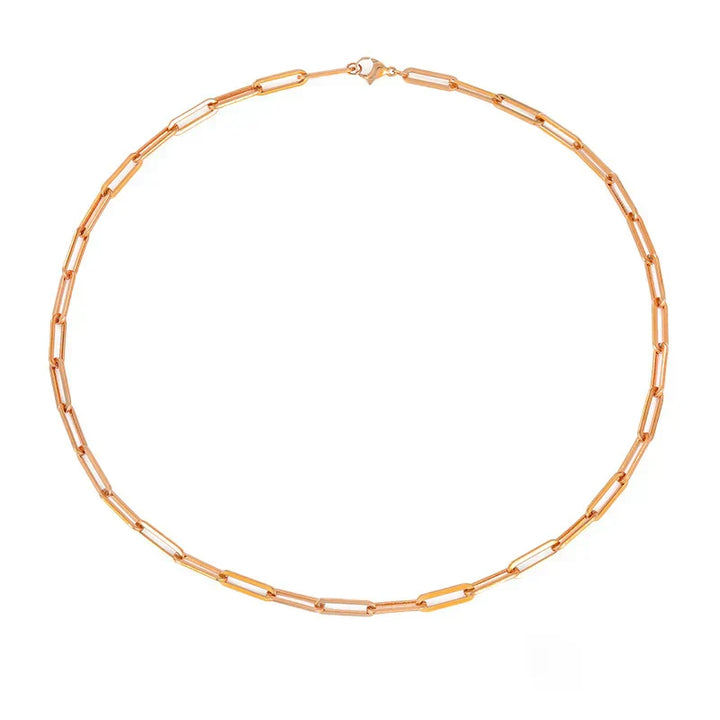 Elegant Archen Chain Necklace | White Gold