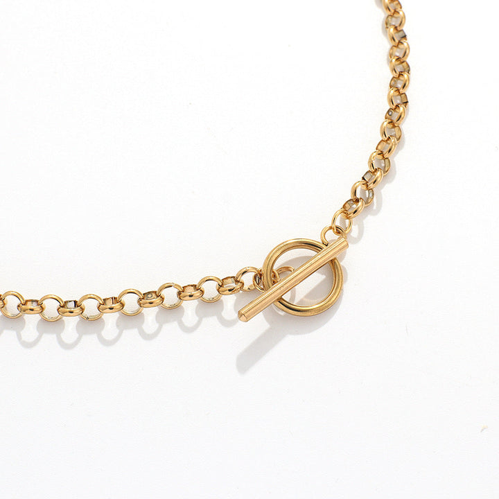 Unit Chain Necklace | Gold