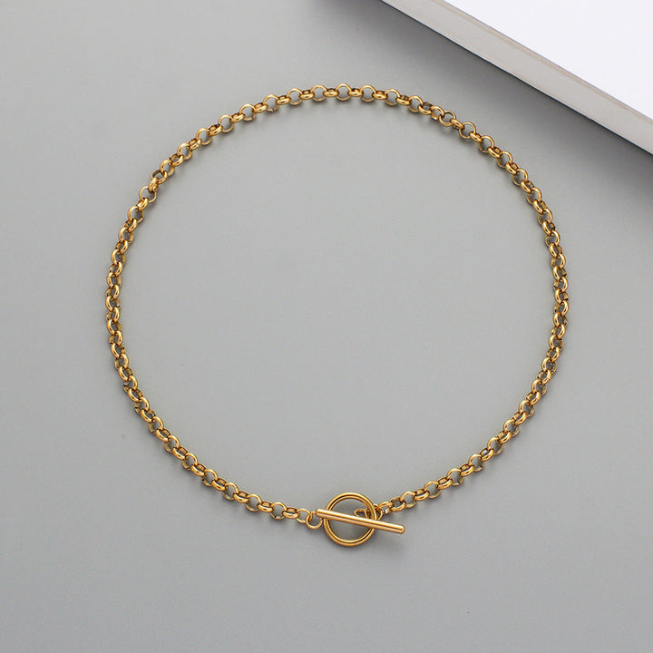 Unit Chain Necklace | Gold