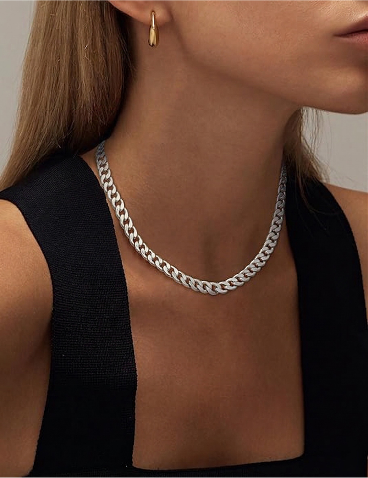Cuban chain with large links | Gold