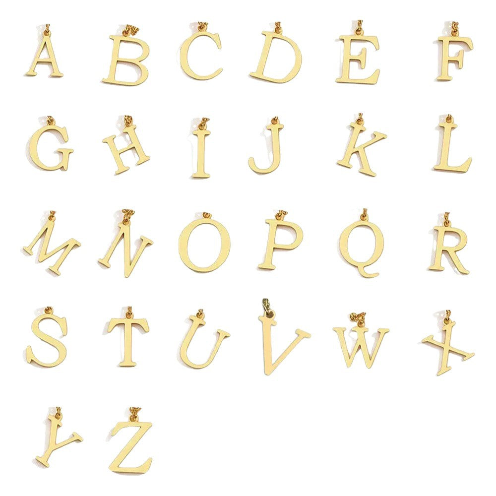 Initial layered necklace | Gold