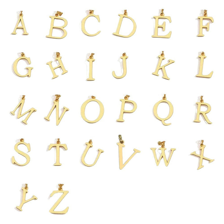 Initial layered necklace | Gold
