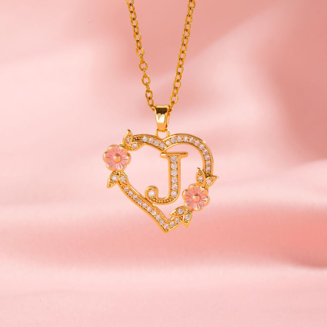 Initial Charm Necklace | Gold
