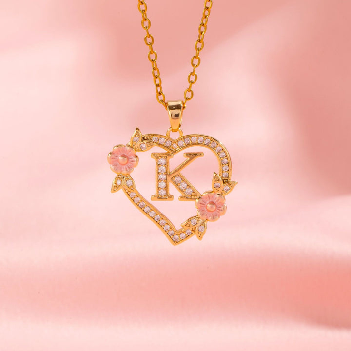 Initial Charm Necklace | Gold