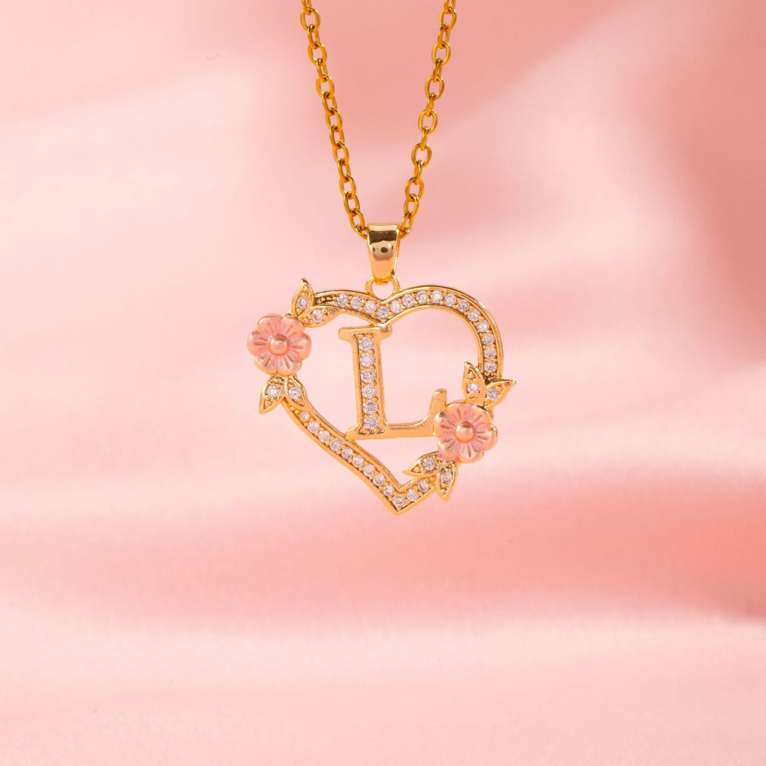 Initial Charm Necklace | Gold