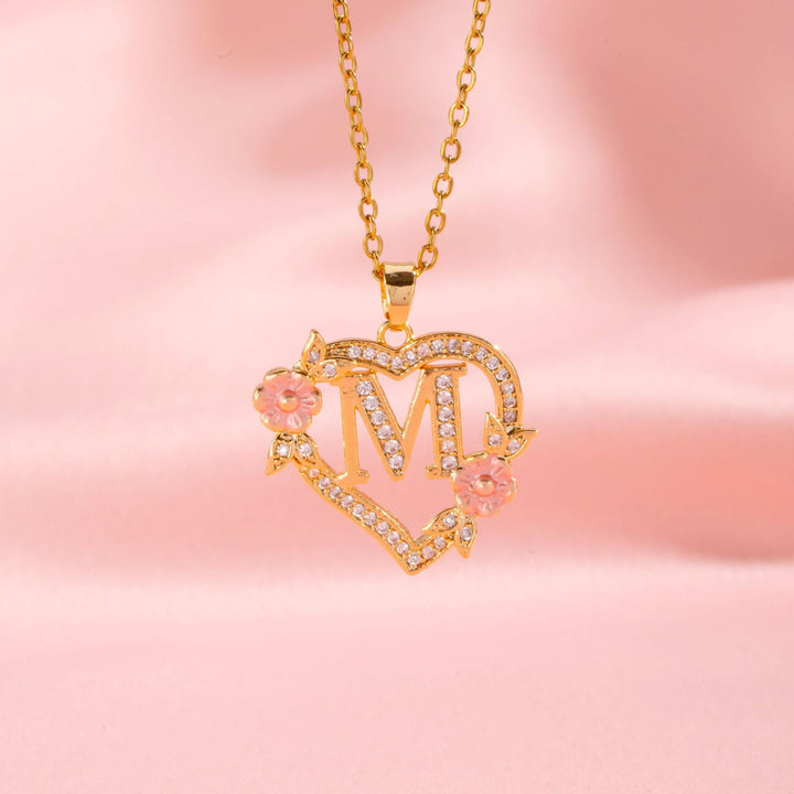 Initial Charm Necklace | Gold
