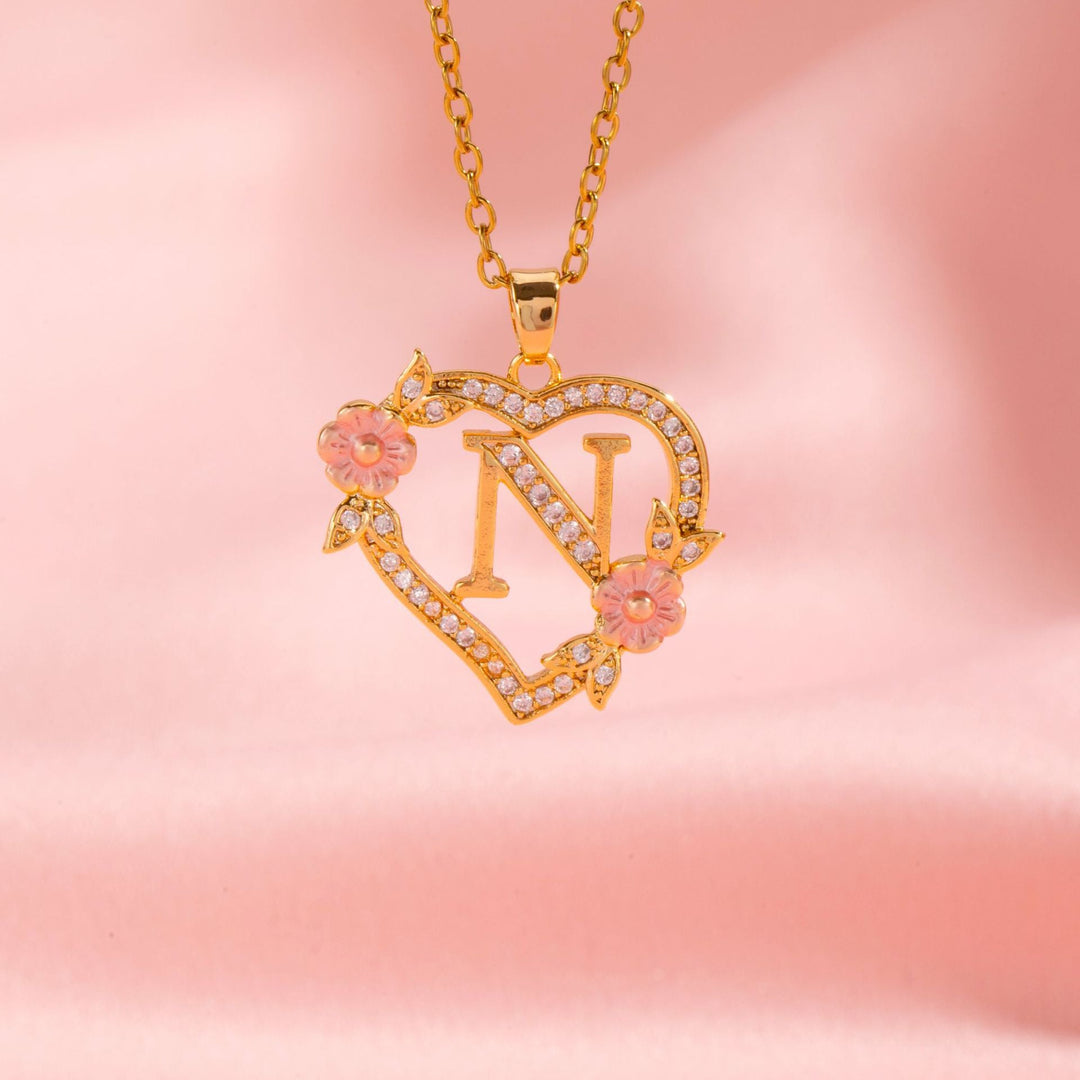 Initial Charm Necklace | Gold