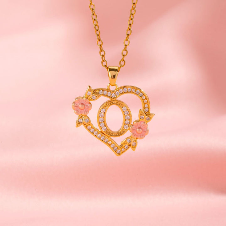 Initial Charm Necklace | Gold