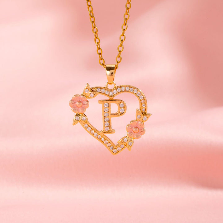 Initial Charm Necklace | Gold