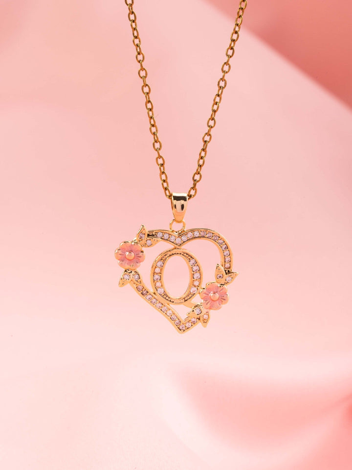 Initial Charm Necklace | Gold