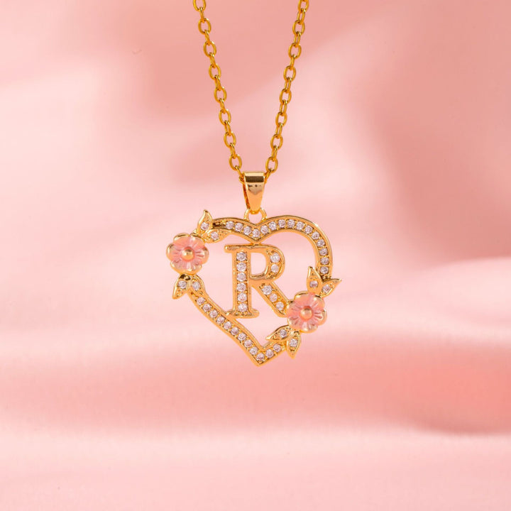 Initial Charm Necklace | Gold
