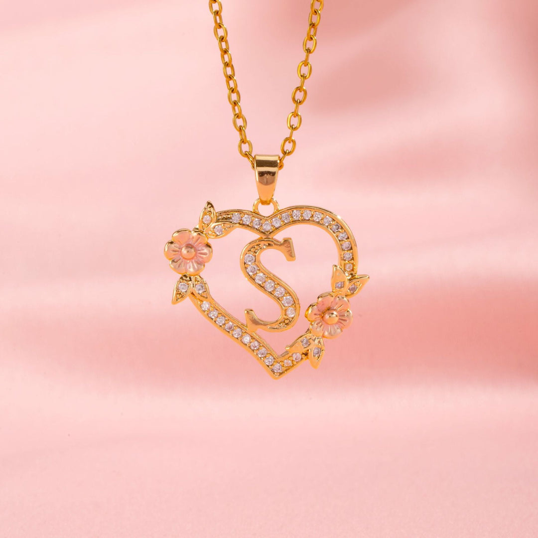Initial Charm Necklace | Gold