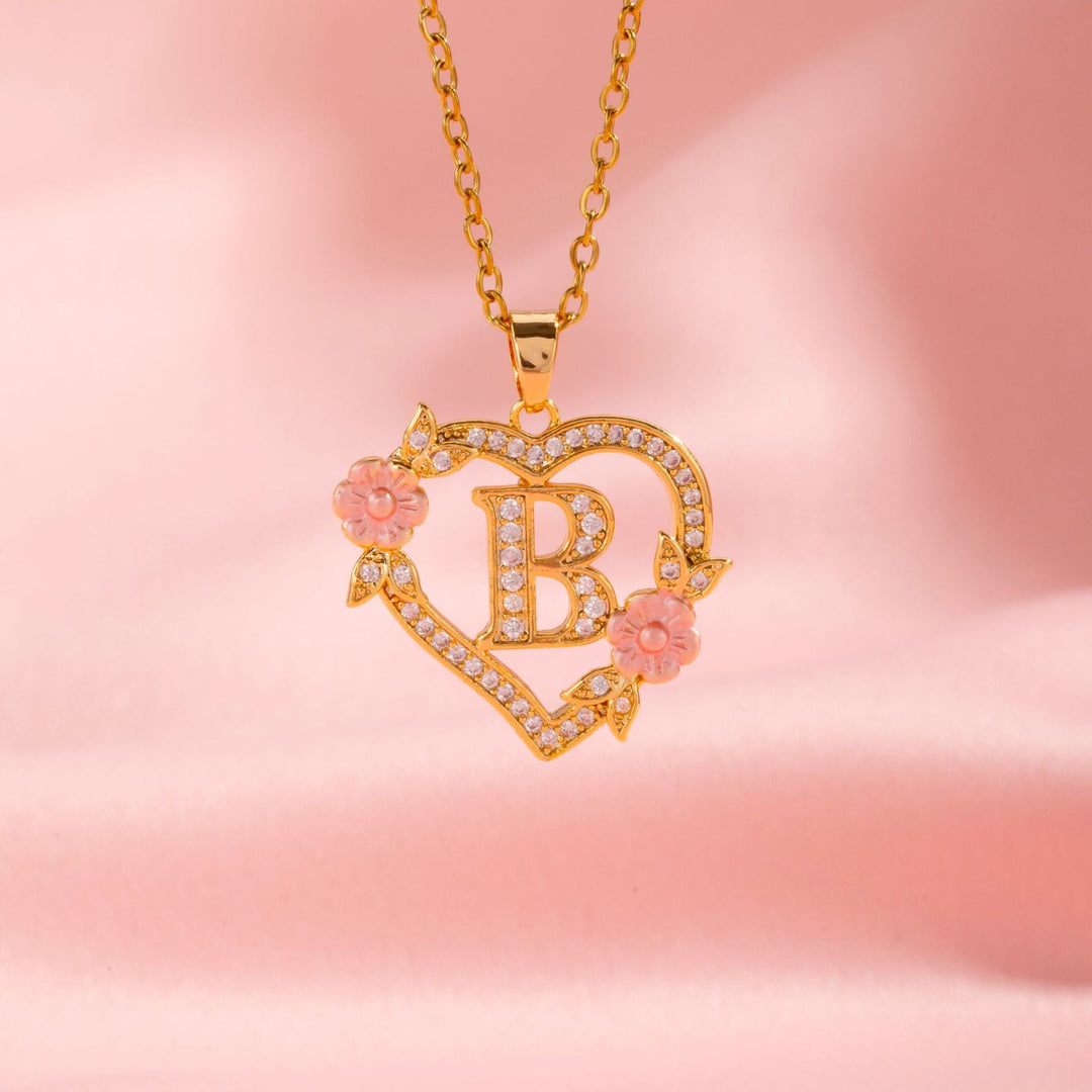 Initial Charm Necklace | Gold