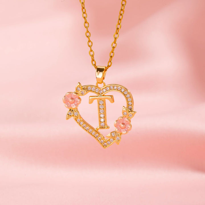 Initial Charm Necklace | Gold