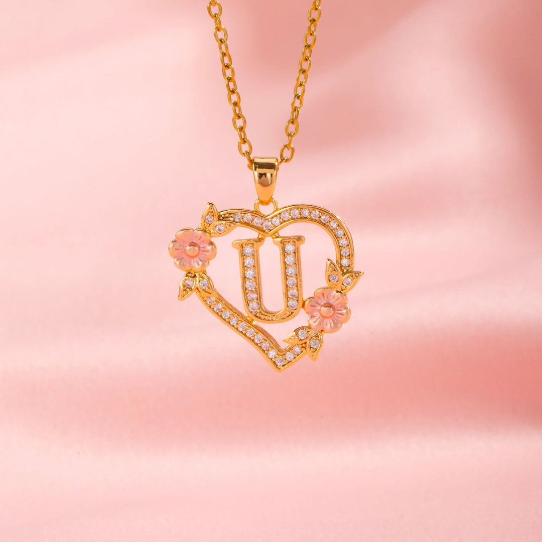 Initial Charm Necklace | Gold