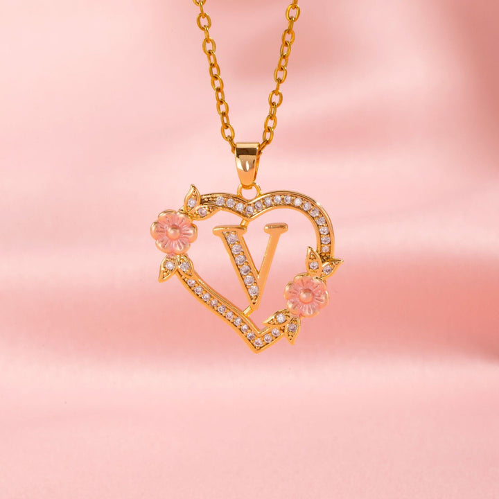 Initial Charm Necklace | Gold
