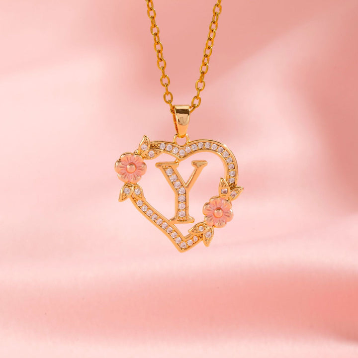 Initial Charm Necklace | Gold