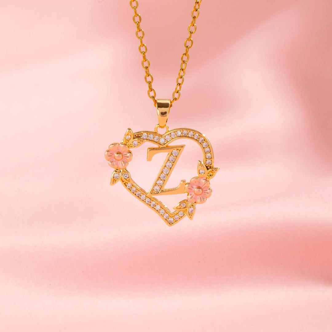 Initial Charm Necklace | Gold