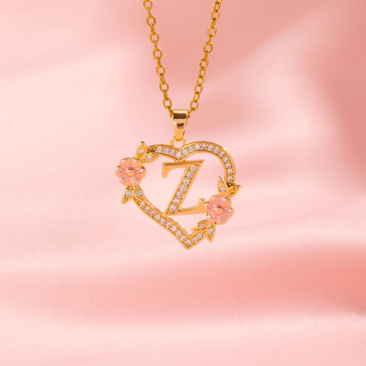 Initial Charm Necklace | Gold