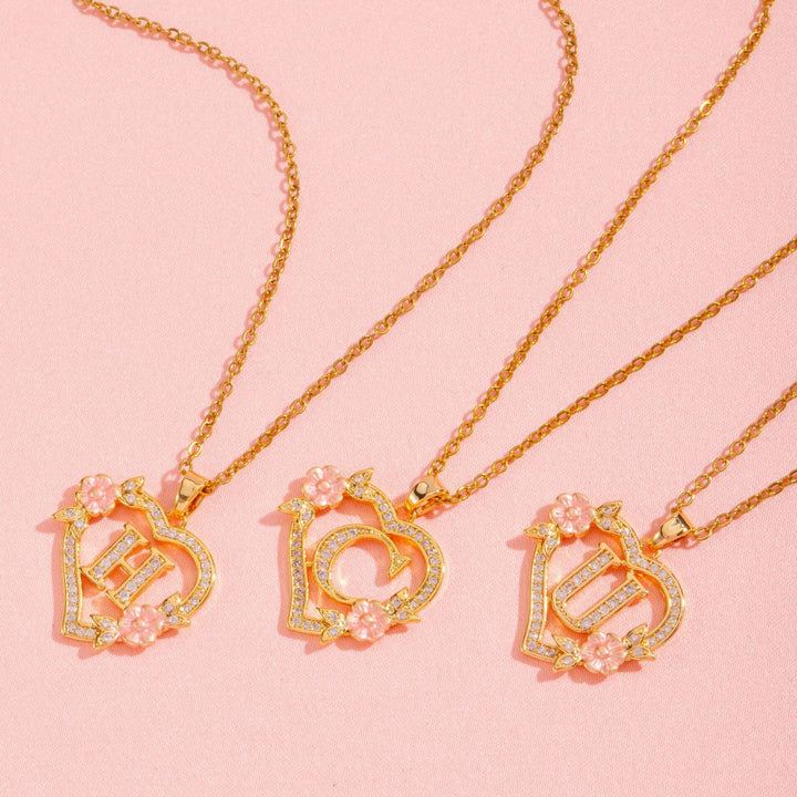 Initial Charm Necklace | Gold