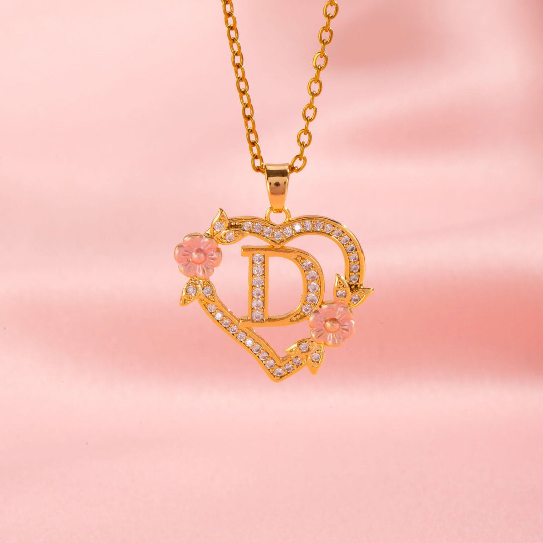 Initial Charm Necklace | Gold