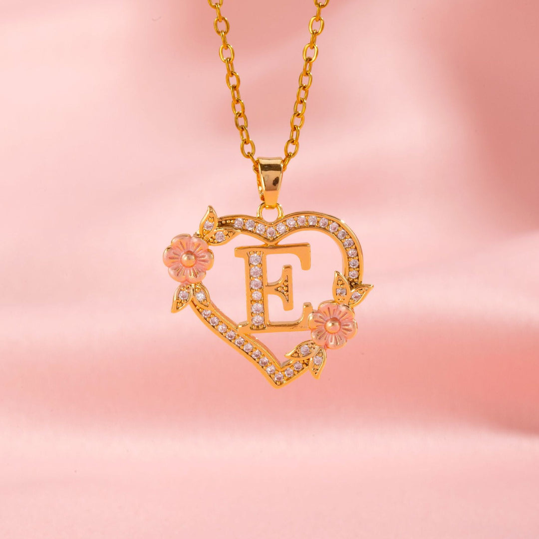 Initial Charm Necklace | Gold