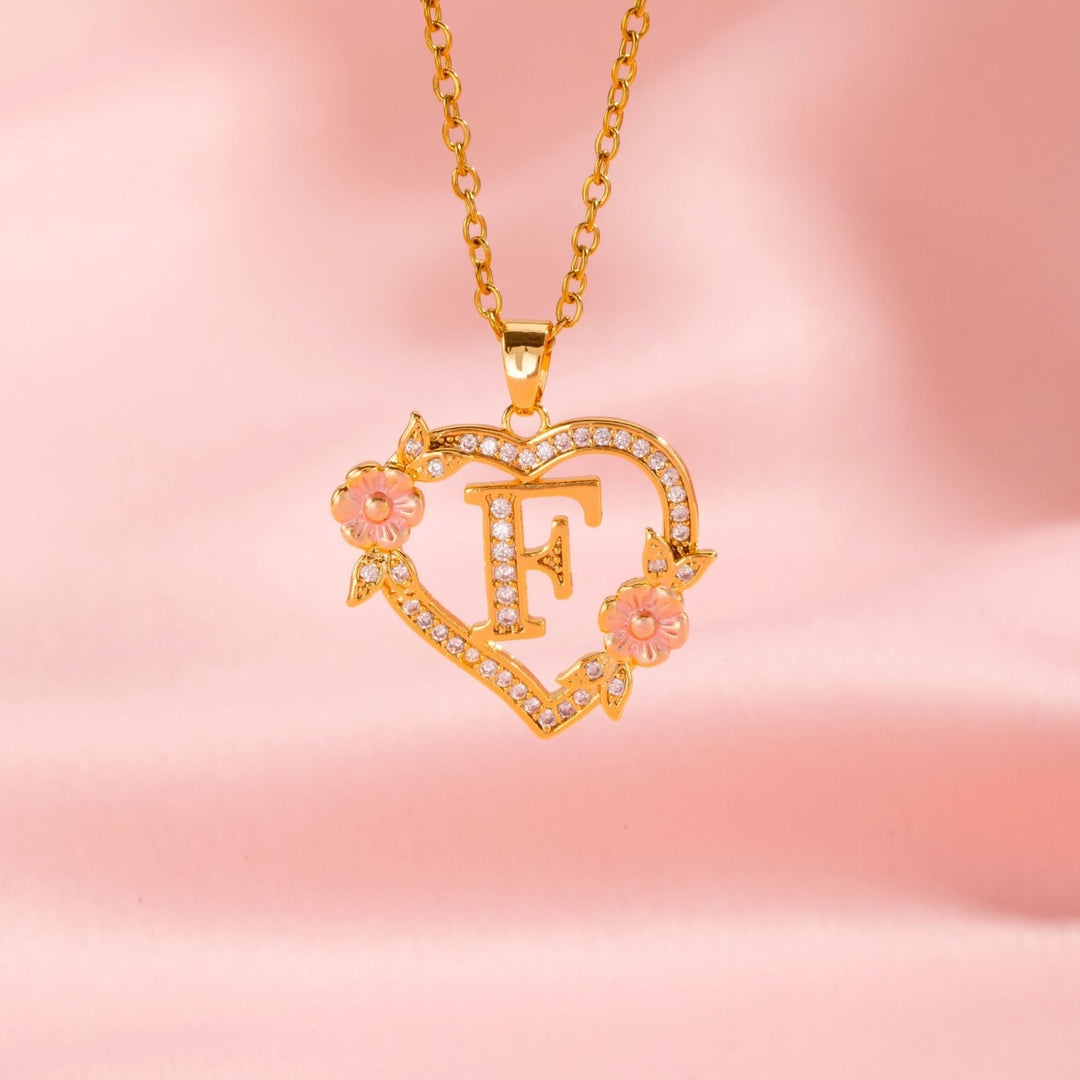 Initial Charm Necklace | Gold