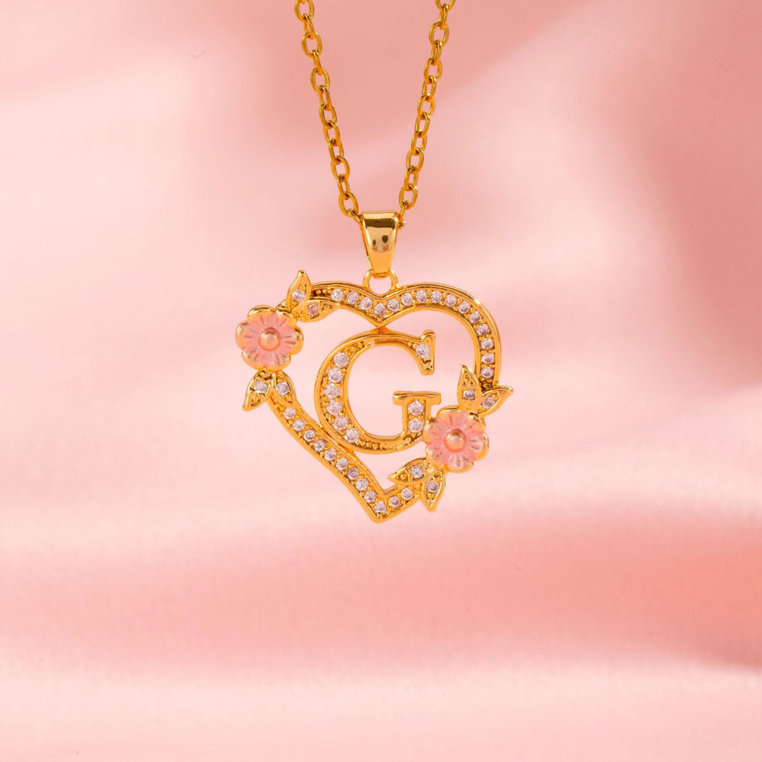 Initial Charm Necklace | Gold