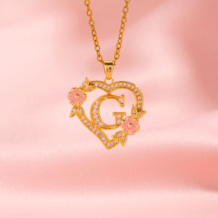Initial Charm Necklace | Gold