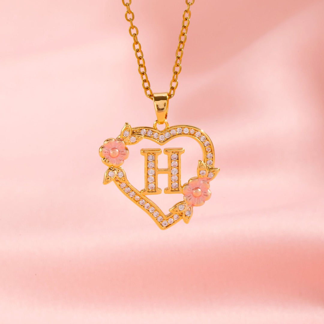 Initial Charm Necklace | Gold