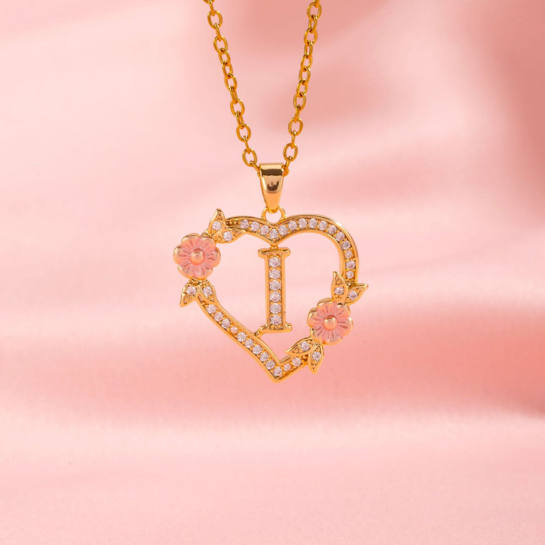 Initial Charm Necklace | Gold