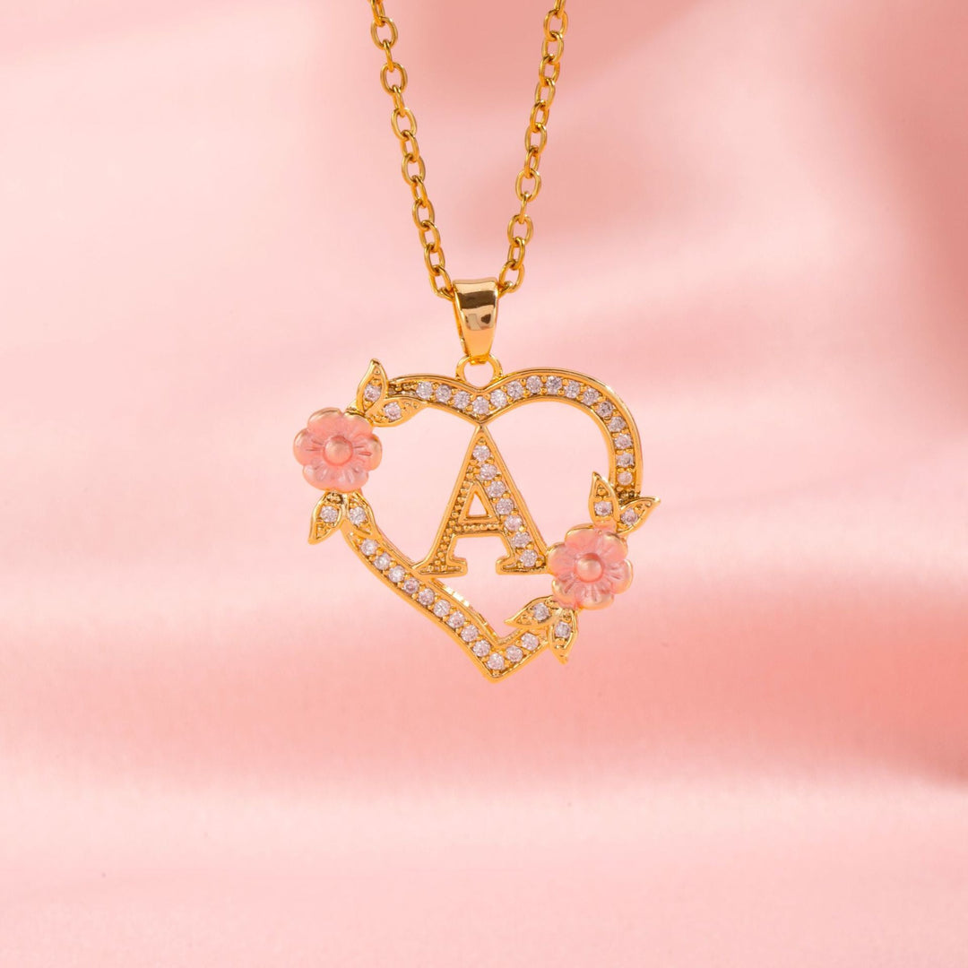 Initial Charm Necklace | Gold