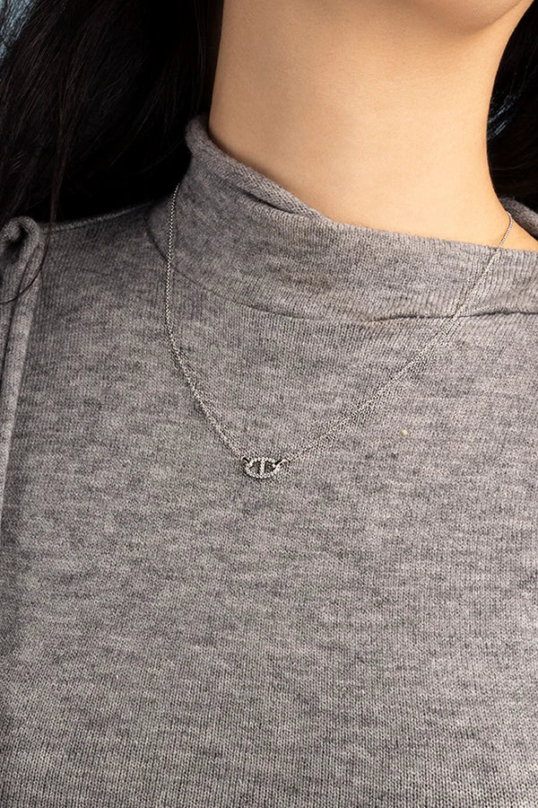 Isaline Marina Necklace | White Gold