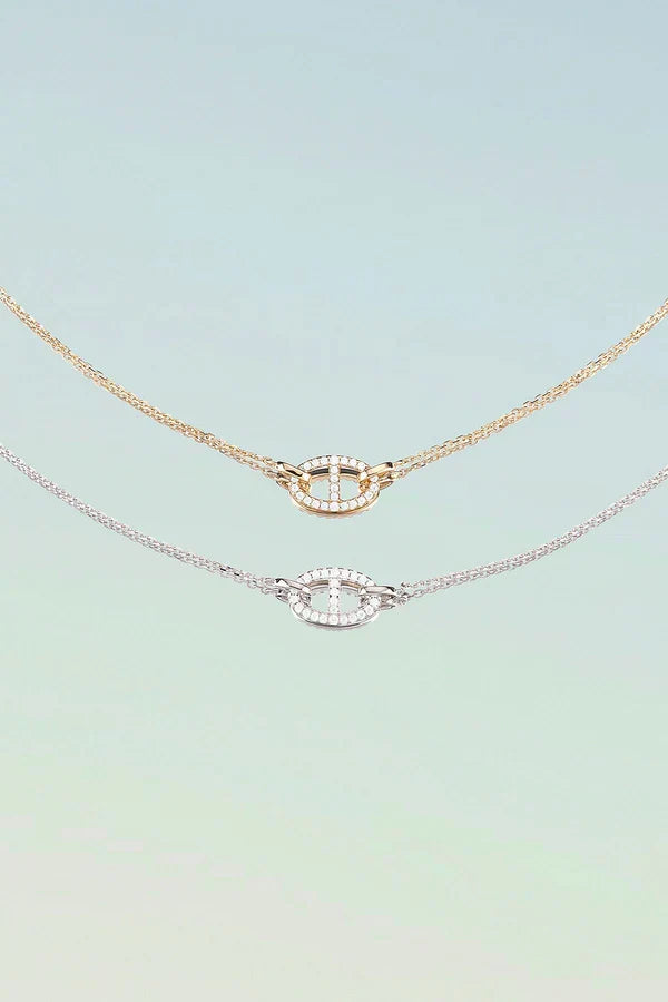 Isaline Marina Necklace | White Gold
