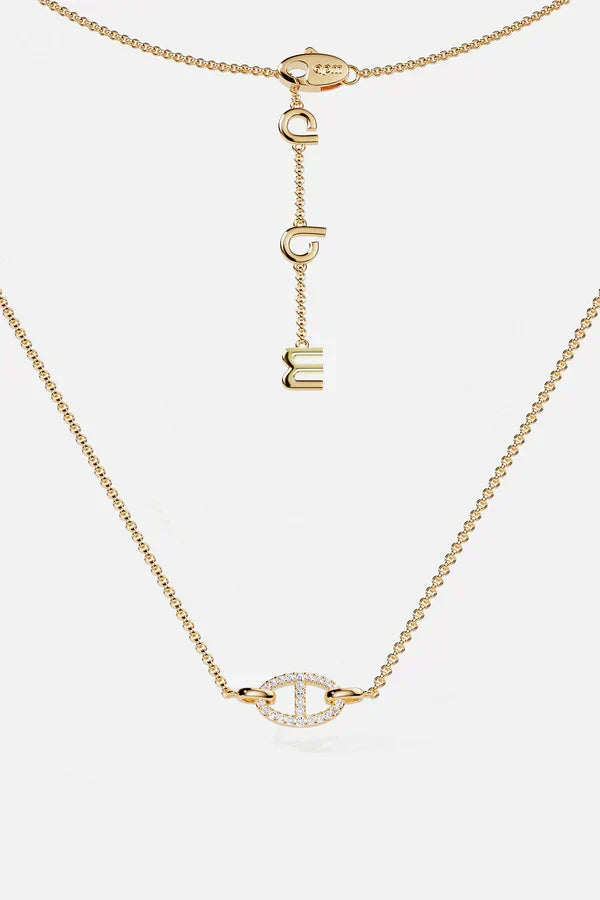 Isaline Marina Necklace | White Gold
