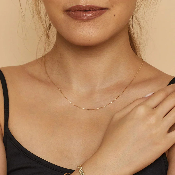 Cuban link necklace | Gold