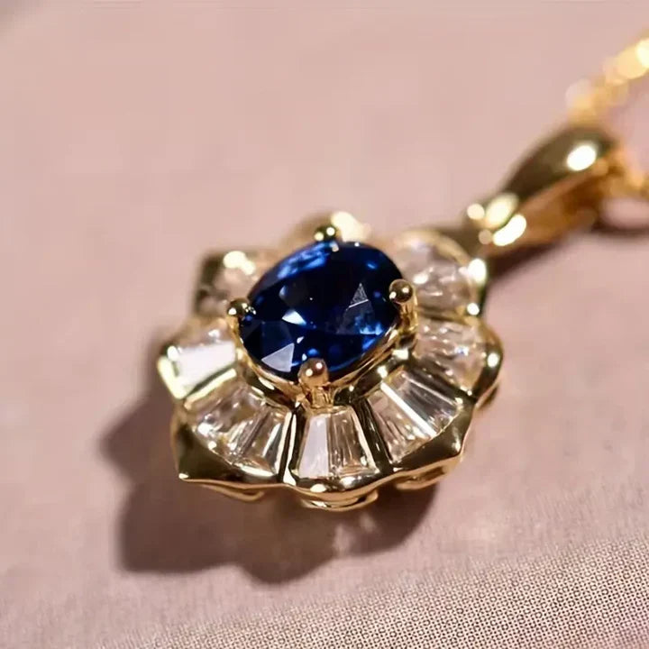 Necklace or blue | Gold