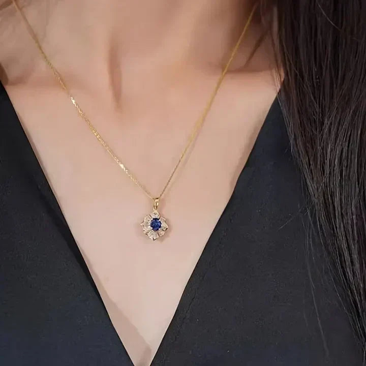 Necklace or blue | Gold