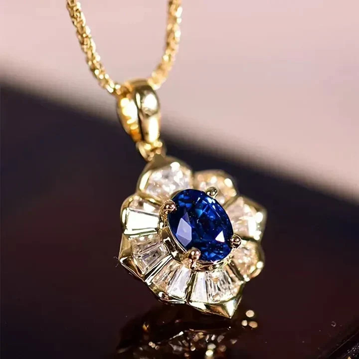 Necklace or blue | Gold