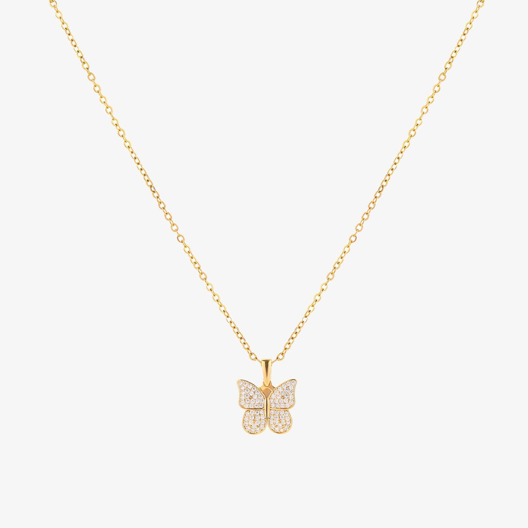Radiant Bow Tie Necklace | Gold
