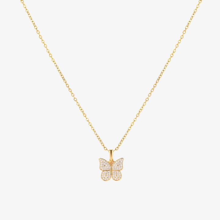 Radiant Bow Tie Necklace | Gold