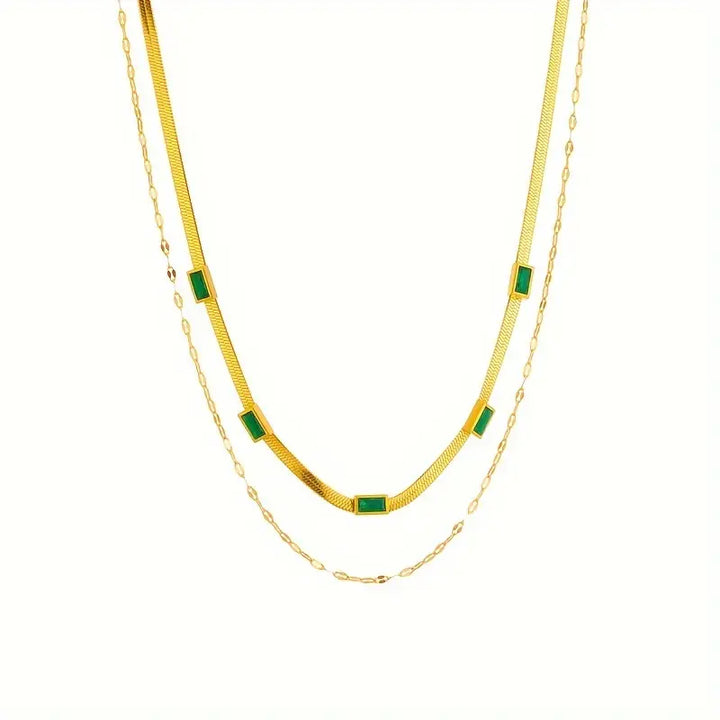 Sorella Double Layer Retro Necklace | Gold