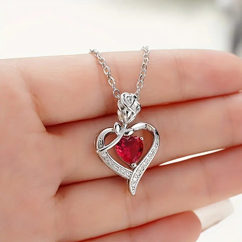 Rosira Amber Veil Necklace | White Gold