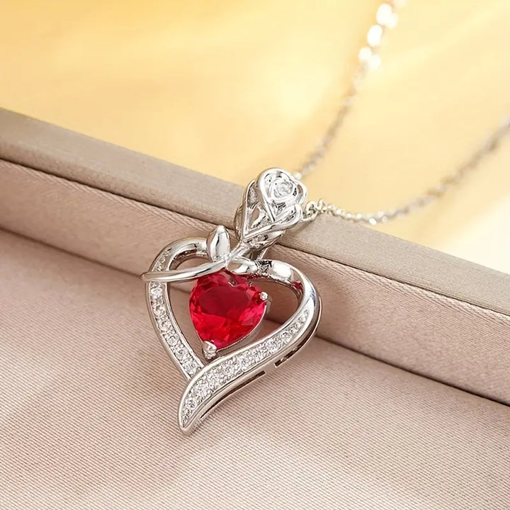 Rosira Amber Veil Necklace | White Gold